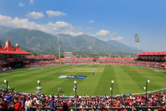 Thanks to the daytime temperatures, the dry surface made for the odd ball to hold. (BCCI/Creimas Photo)
