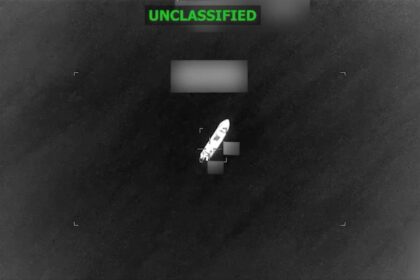 US military shares video of suspected drug boat strike in eastern Pacific Ocean