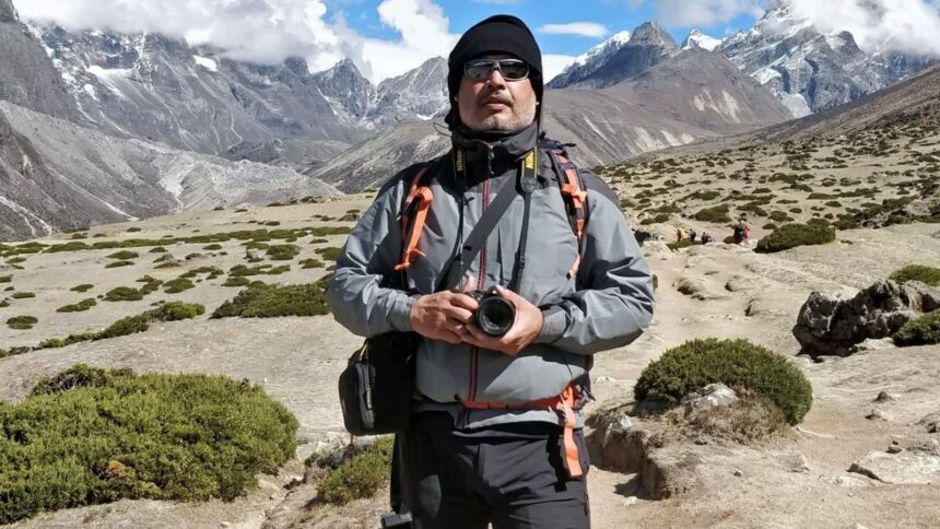 A senior director at an IT firm in Hyderabad, Tiwari began climbing in his 30s.