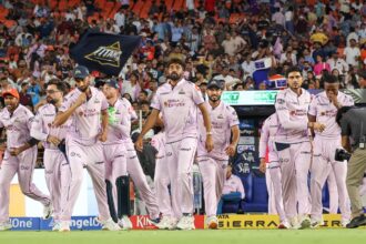 GT pacers produced an outstanding combined display of pace bowling to bundle SRH out for 86 runs and claim an 82-run win. (BCCI/Creimas Photo)