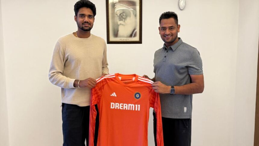 Gurnoor Brar (Left) with coach Varinder Singh. (Photo by special arrangement)