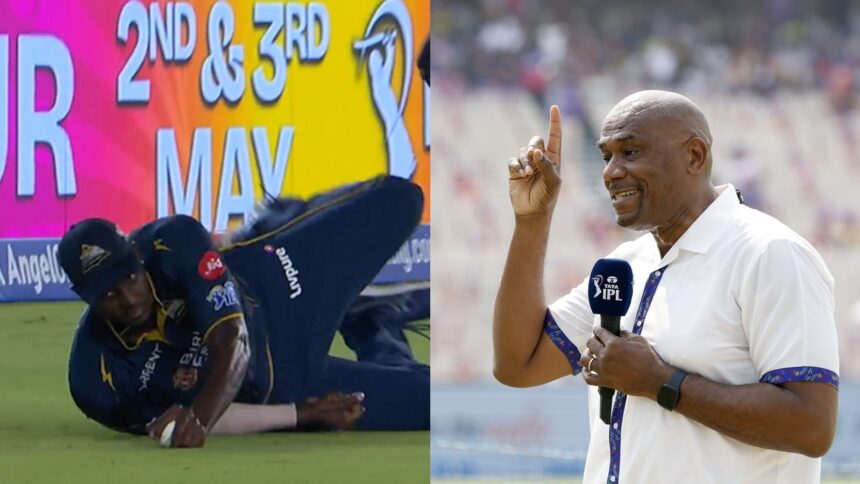 Bishop said the moment Holder slid along the ground deserved a second look. (Star Sports screengrab/BCCI Photo)