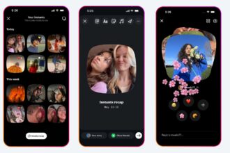 Instagram’s new ‘Instants’ feature lets users share disappearing photos with friends in a single tap. (Image: Meta)