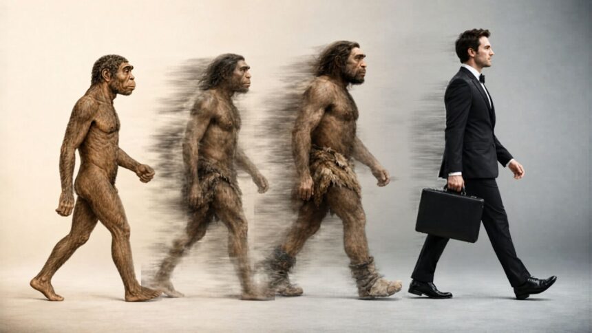 human evolution family tree starting from Homo erectus