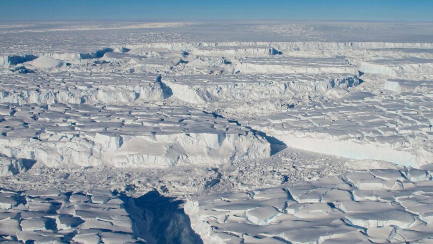 Over time, the warmer deep water eroded a protective layer of cold water known as the “winter water layer,” which had previously insulated Antarctic sea ice from heat trapped deeper in the ocean. (Image: New York Times)