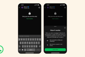 Meta’s new Incognito Chat feature aims to bring private AI conversations to WhatsApp and the Meta AI app. (Image: WhatsApp)