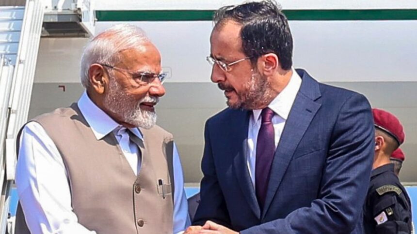 India Cyprus ties, India Cyprus relations, India Cyprus Strategic Partnership, Nikos Christodoulides, India Cyprus upgrade ties to Strategic Partnership, India Cyprus defence cooperation, Indian express news, current affairs