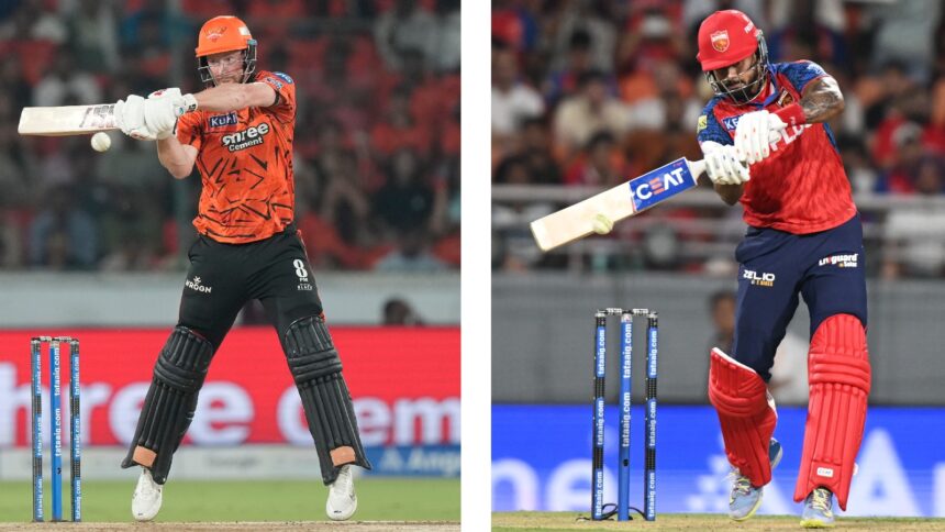 Sunrisers Hyderabad's Heinrich Klaasen (LEFT) and Punjab Kings' captain Shreyas Iyer. (Photos: AP)