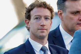 Meta Platforms CEO Mark Zuckerberg arrives outside court in Los Angeles, California, US, February 18, 2026. (REUTERS/Mike Blake)