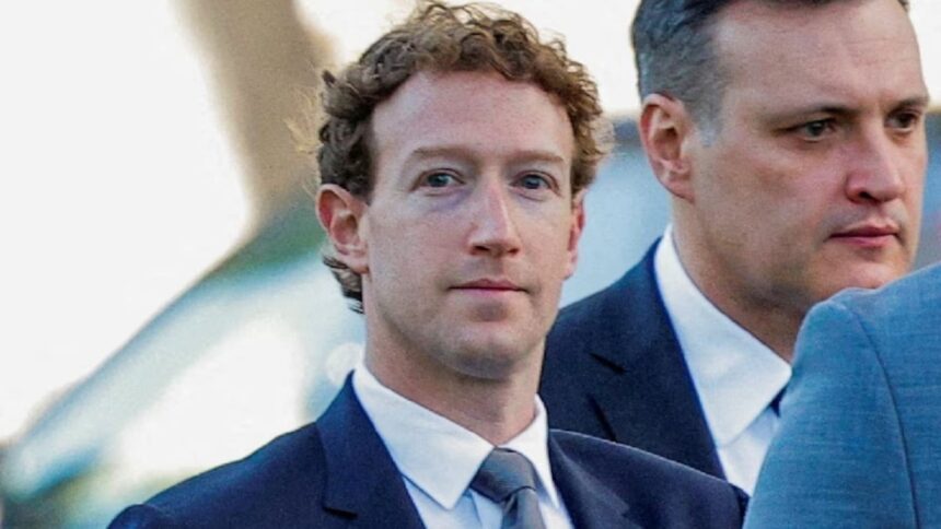 Meta Platforms CEO Mark Zuckerberg arrives outside court in Los Angeles, California, US, February 18, 2026. (REUTERS/Mike Blake)