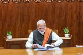 Prime Minister Narendra Modi is set to chair a crucial Council of Ministers meeting in Delhi today, with a review of the NDA government’s performance and speculation over a possible cabinet reshuffle dominating the agenda. (File Photo)