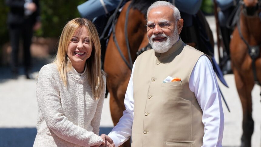 pm modi in italy, meloni