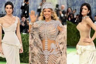 Celebs in naked dress at the Met Gala