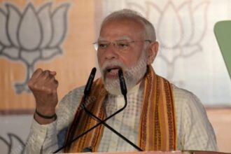 PM Narendra Modi at BJP HQ in New Delhi after the party's victory in West Bengal and Assam on 4 May 2026 | Suraj Singh Bisht/ThePrint