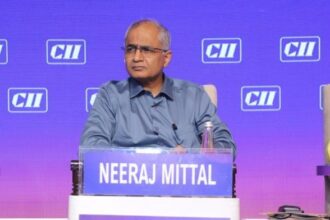 Petroleum Secretary Neeraj Mittal at CII Annual Business Summit 2026 in New Delhi on 11 May 2026 | X @FollowCII