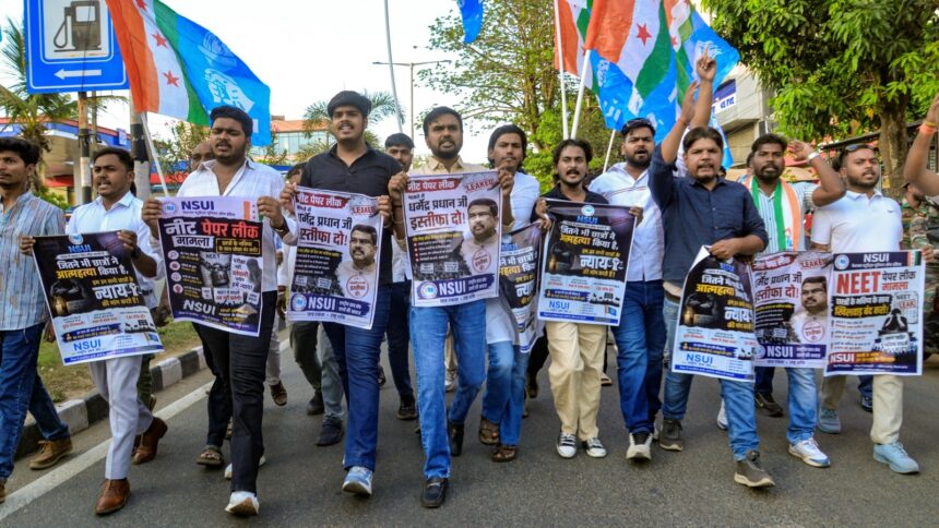 NEET UG 2026 paper leak, National Testing Agency NTA, NEET UG 2026 cancellation, NEET paper leak Rajasthan, NTA NEET re-exam date 2026, NEET investigation, WhatsApp guess paper leak, CBI probe NEET leak, WhatsApp paper leak syndicate, Nashik medical student Shubham Kharinar, Private Mafia WhatsApp group, NEET guess paper controversy, exam paper leak India, Sikar NEET coaching hub, multi-state exam scam India, NEET chemistry paper leak Sikar, CBI probe NEET 2026, medical entrance exam cancelled India, 22 lakh students NEET re-test, Indian express