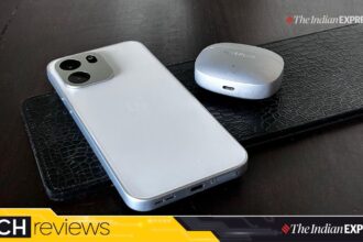 Powered by the Snapdragon 7s Gen 4 chipset, the OnePlus Nord CE 6 delivers smooth everyday performance and reliable gaming. (Image: The Indian Express/ Ajay Hanje)