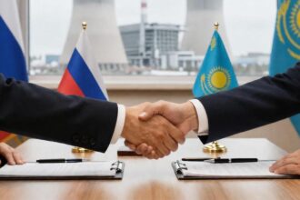 Russia and Kazakhstan