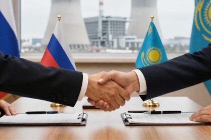 Russia and Kazakhstan