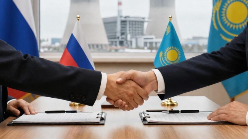 Russia and Kazakhstan