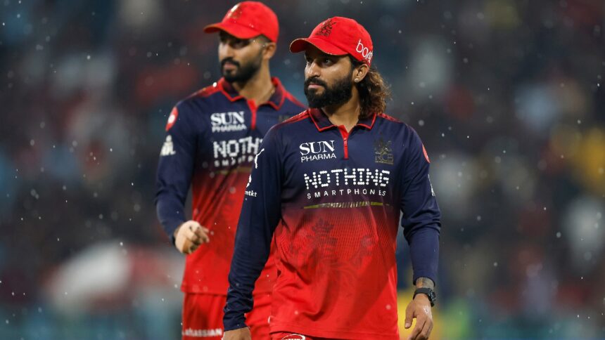 IPL 2026: RCB fell short by nine runs while chasing in Lucknow despite staying in the hunt to track the score down. (CREIMAS)