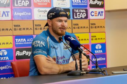 Glenn Phillips slammed a reporter's question on GT's mentality after RCB scored 254 in Dharamsala. (CREIMAS)