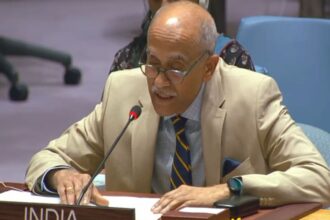 India's Permanent Representative to the UN Ambassador Harish Parvathaneni