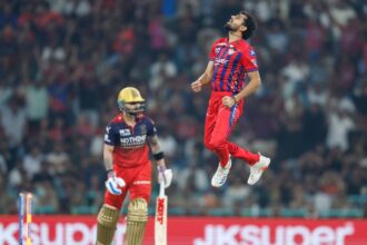 Prince Yadav bowled Virat Kohli for his first IPL duck in three years. (CREIMAS)