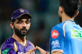 IPL 2026 Points Table Update: Rahane and KKR are just about hanging on in the race for the playoffs. (BCCI/Creimas Photo)