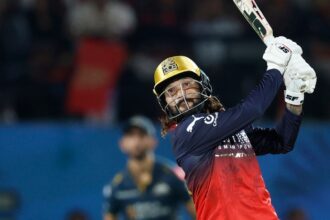 RCB don't believe in taking their foot off the pedal and the intensity doesn't let up in the middle overs, where Patidar does most of his work. (BCCI/Creimas Photo)