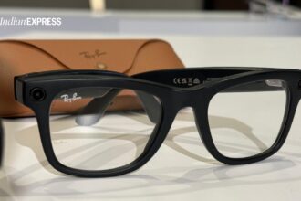 Meta is expanding the capabilities of its Ray-Ban Display smart glasses with gesture-based virtual writing, mixed reality recording, live captions, and broader app support as the company pushes deeper into AI-powered wearable computing. (Express Photo)