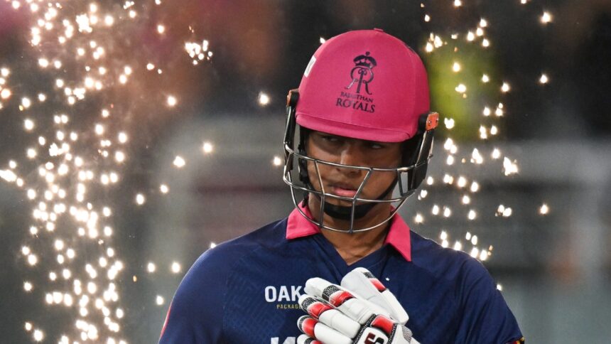 Vaibhav Sooryavanshi's exploits - in terms of run-making, strike rate and six-hitting ability - has made him a favourite among those collecting jerseys. (ANI Photo)