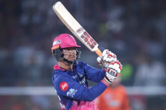 Sooryavanshi will be playing his first play-off match with Royals facing Sunrisers Hyderabad in the Eliminator at Mullanpur on Wednesday (BCCI/Creimas Photo)