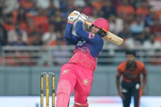 Even before the end of the first 10 overs of the match, Sooryavanshi had gone past Gayle's record (BCCI/Creimas Photo)