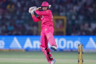Vaibhav Sooryavanshi became the fastest batter to hit 100 T20 sixes. (CREIMAS)