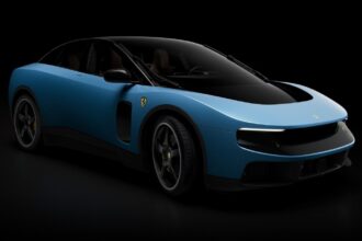 The Ferrari Luce features a 190 mph top speed, 330-mile range and a dramatic glass-heavy design unlike any previous Ferrari. (Image: Ferrari)