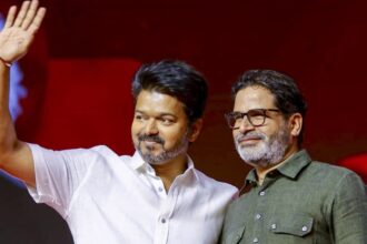 Vijay and Prashant Kishor. (File Photo)
