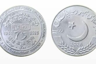 To mark the 75th anniversary of diplomatic relations between Pakistan and China, the Government of Pakistan has decided to issue a commemorative coin of Rs 75 denomination. (Photo: X@StateBank_Pak)