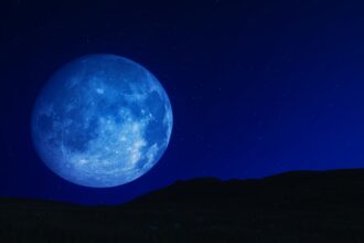 Not every blue moon is actually blue, but it still knows how to steal the night sky. (Image for representation: Canva)