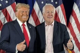 Donald Trump and John Cornyn