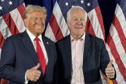 Donald Trump and John Cornyn