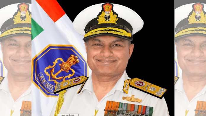 Vice Admiral Krishna Swaminathan currently serves as FOC-in-C, Western Commad. | X/@SpokespersonMoD