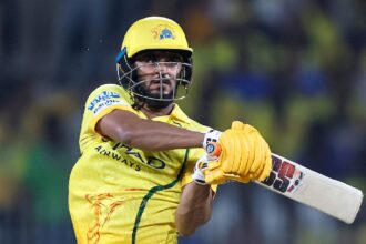 Urvil Patel smashed a 13-ball fifty for CSK against LSG in Chennai. (CREIMAS)