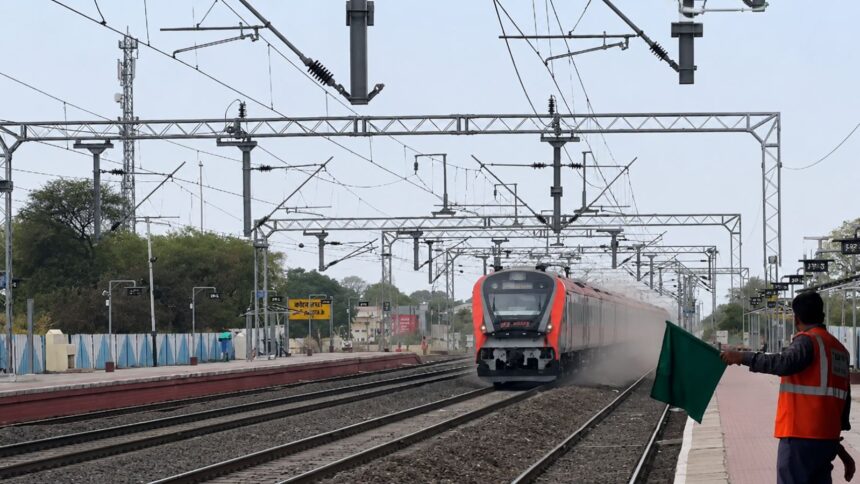 The trial run was conducted by the Testing Directorate of Research Designs and Standards Organization (RDSO). (Image: WCR/Photo enhanced with AI)