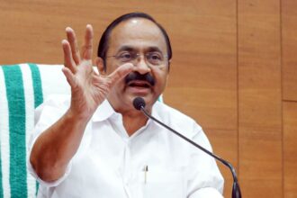 Kerala Chief Minister VD Satheesan addresses a press conference after a cabinet meeting, in Thiruvananthapuram