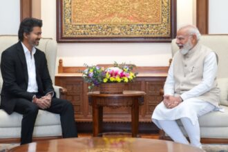 Tamil Nadu CM C Joseph Vijay meets PM Modi in Delhi