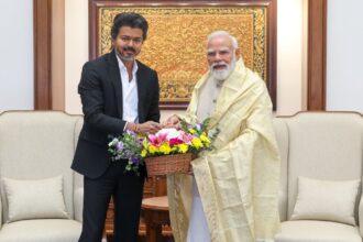 vijay, modi, vijay meets modi,