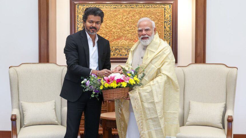 vijay, modi, vijay meets modi,