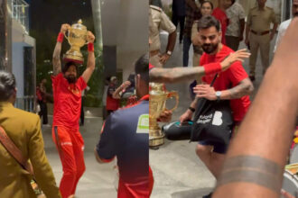 Krunal Pandya and Virat Kohli