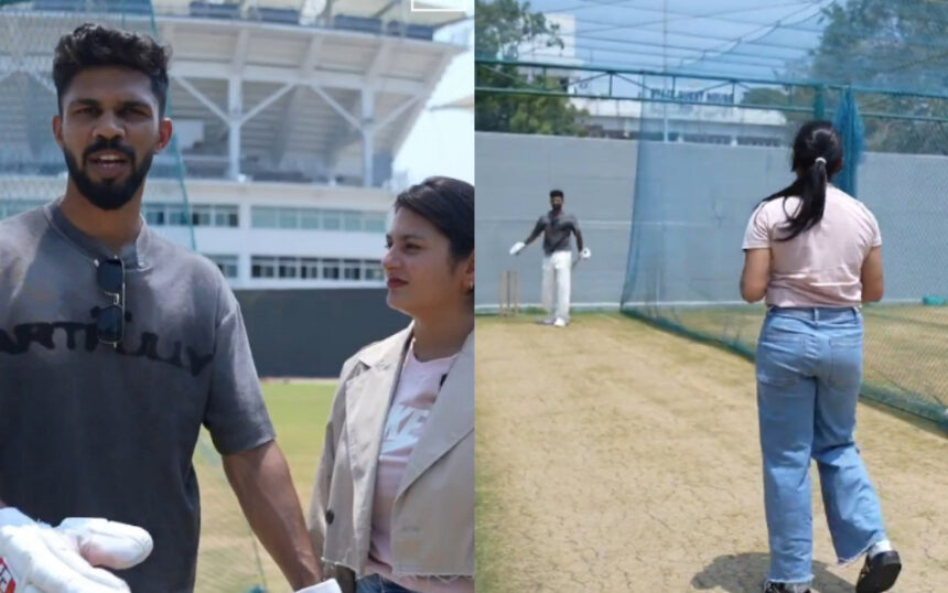[Watch] Utkarsha Pawar outwits Ruturaj Gaikwad in entertaining nets challenge